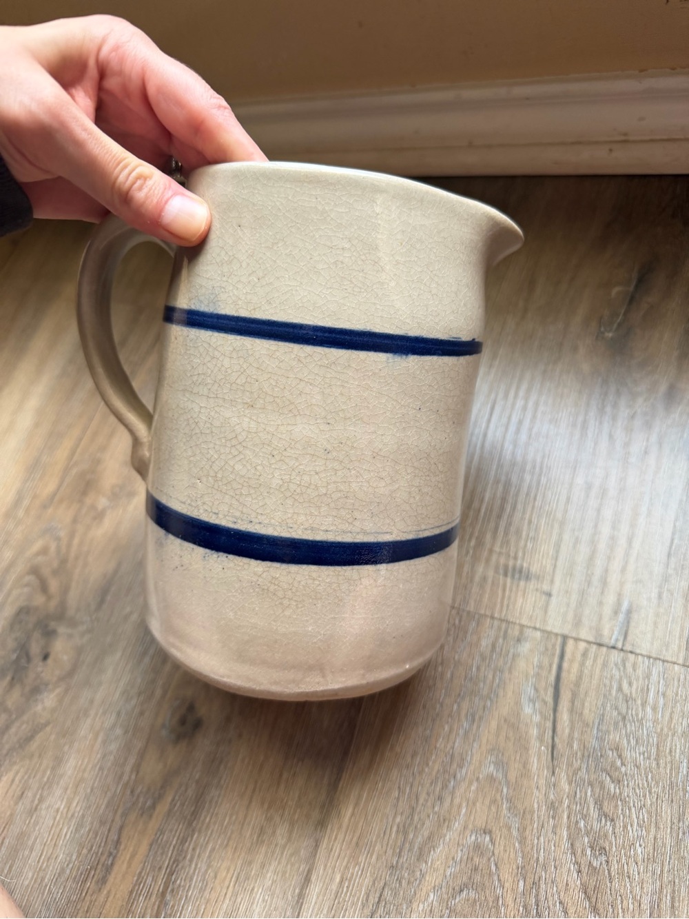 Vintage pottery pitcher